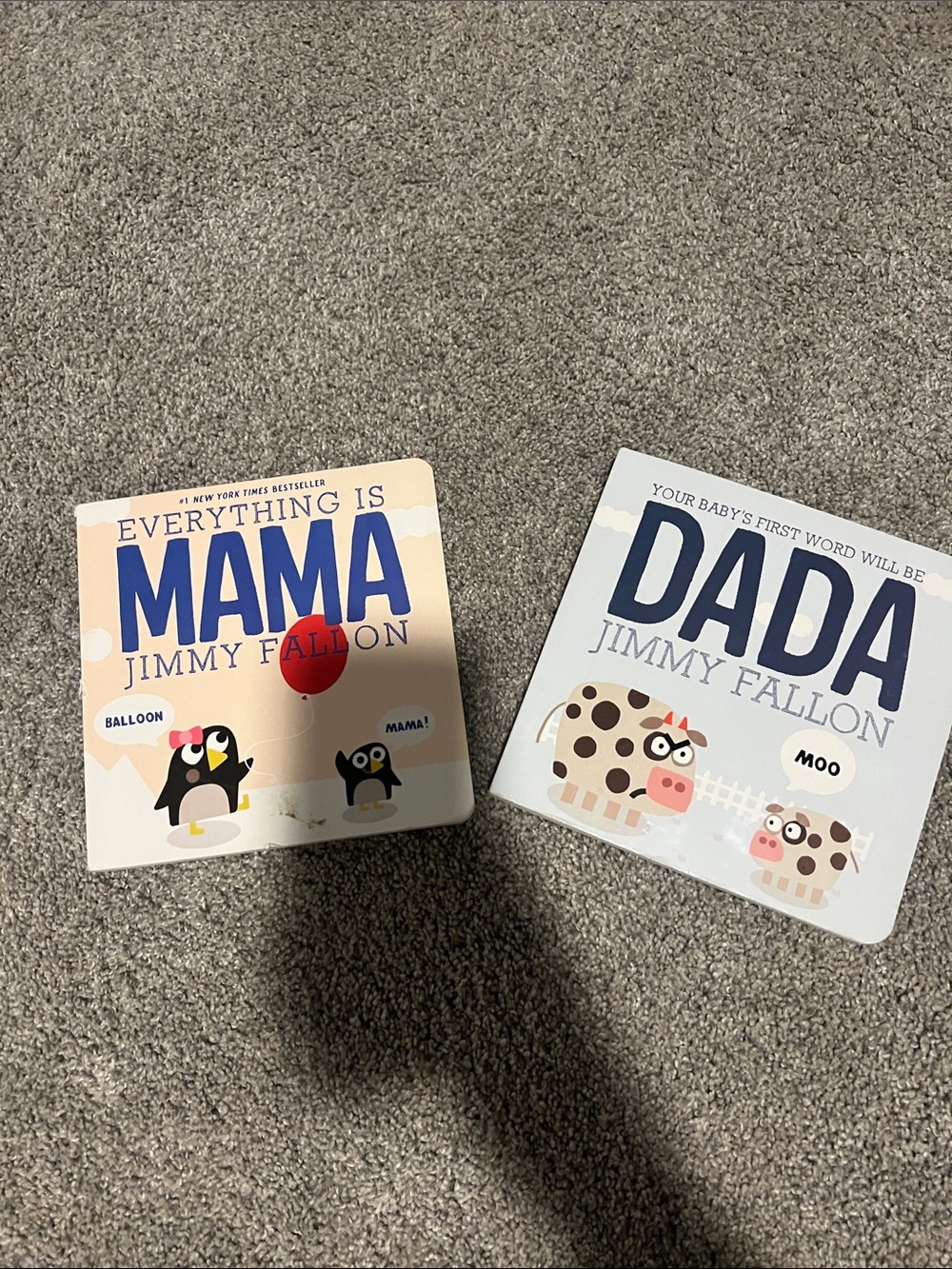 Jimmy Fallon "Everything Is Mama" & "Dada" Board Books - Blue and Cream